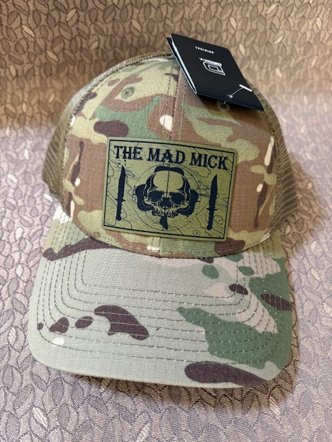 Mad Mick Topo Knife Logo on Vented Multicam Decky Snapback