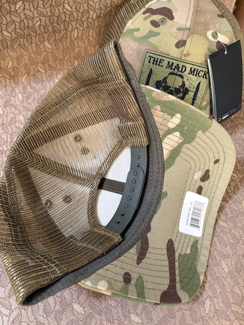 Mad Mick Topo Knife Logo on Vented Multicam Decky Snapback