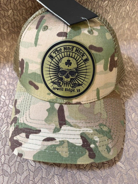 Mad Mick Old Mexico Logo on Multicam Snapback