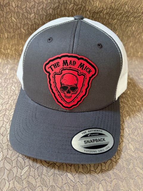 Mad Mick Red Arrowhead Logo on Charcoal Snapback