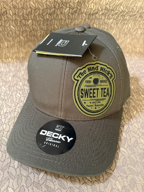 Mad Mick Sweet Tea Patch on OD Green Hat