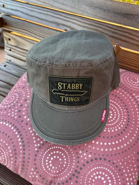Rapid Dominance Flat Top Patrol Cap with OD Stabby Things Patch