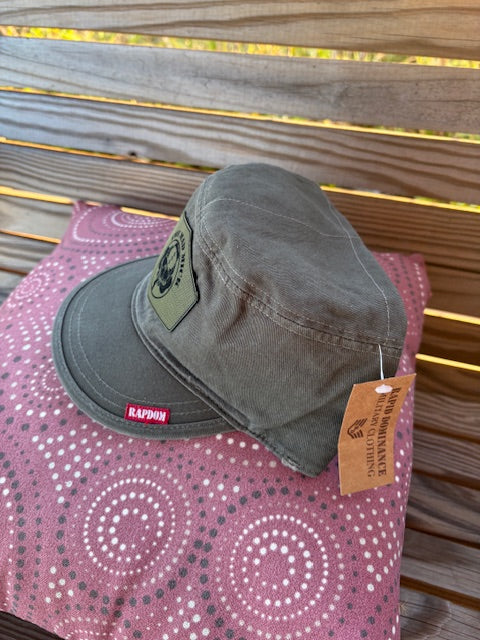 Rapid Dominance Flat Top Patrol Cap with Mad Mick Skull Logo Patch