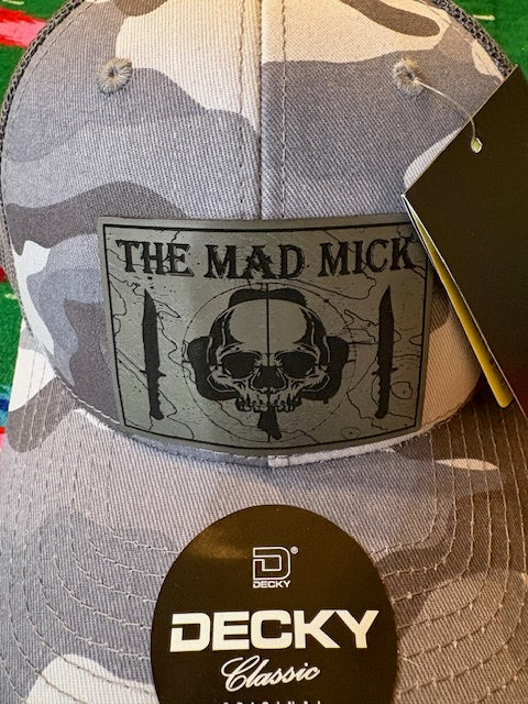 Decky Vented Snapback in Urban Gray Camo with Mad Mick Topo Patch