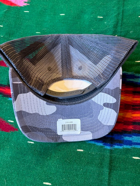 Decky Vented Snapback in Urban Gray Camo with Mad Mick Topo Patch