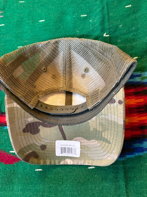 Decky 6306 Vented Multicam Snapback with Stabby Things Linen-Look Patch