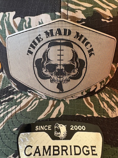 Rhodesian Camo Snapback with Mad Mick Skull Logo Patch
