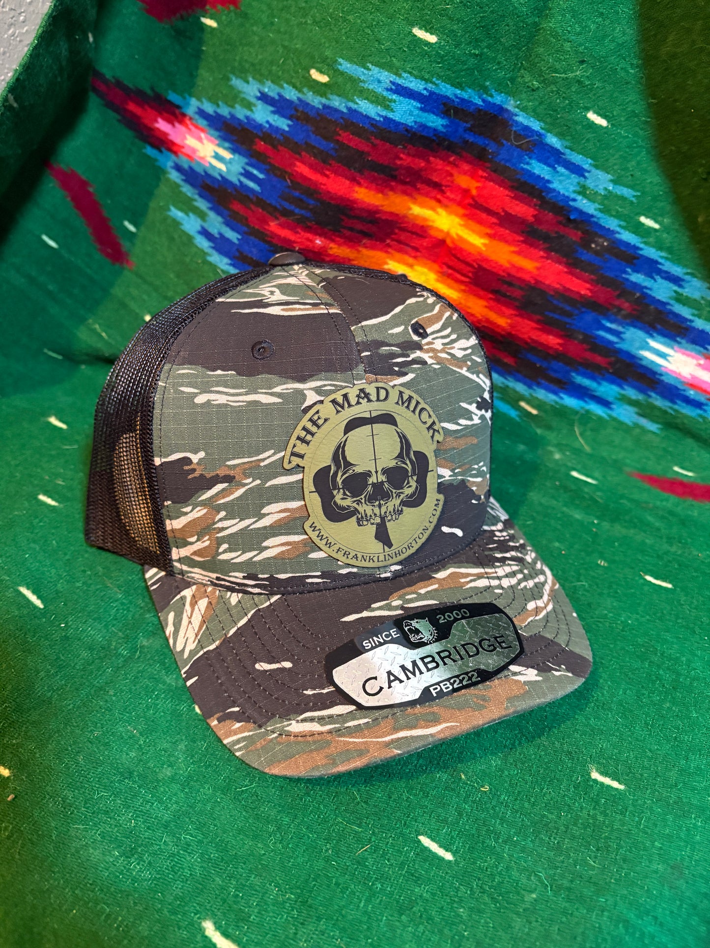 Rhodesian Camo Snapback with Mad Mick Skull Logo Patch