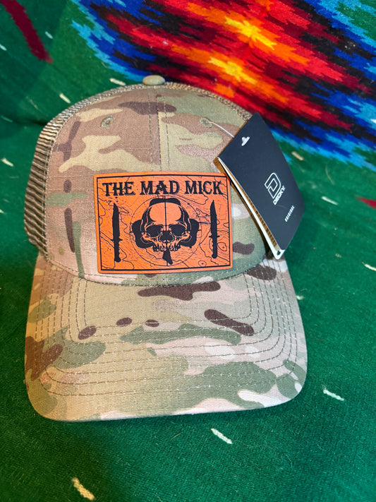 Multicam Hat with Orange Mad Mick Topo Patch