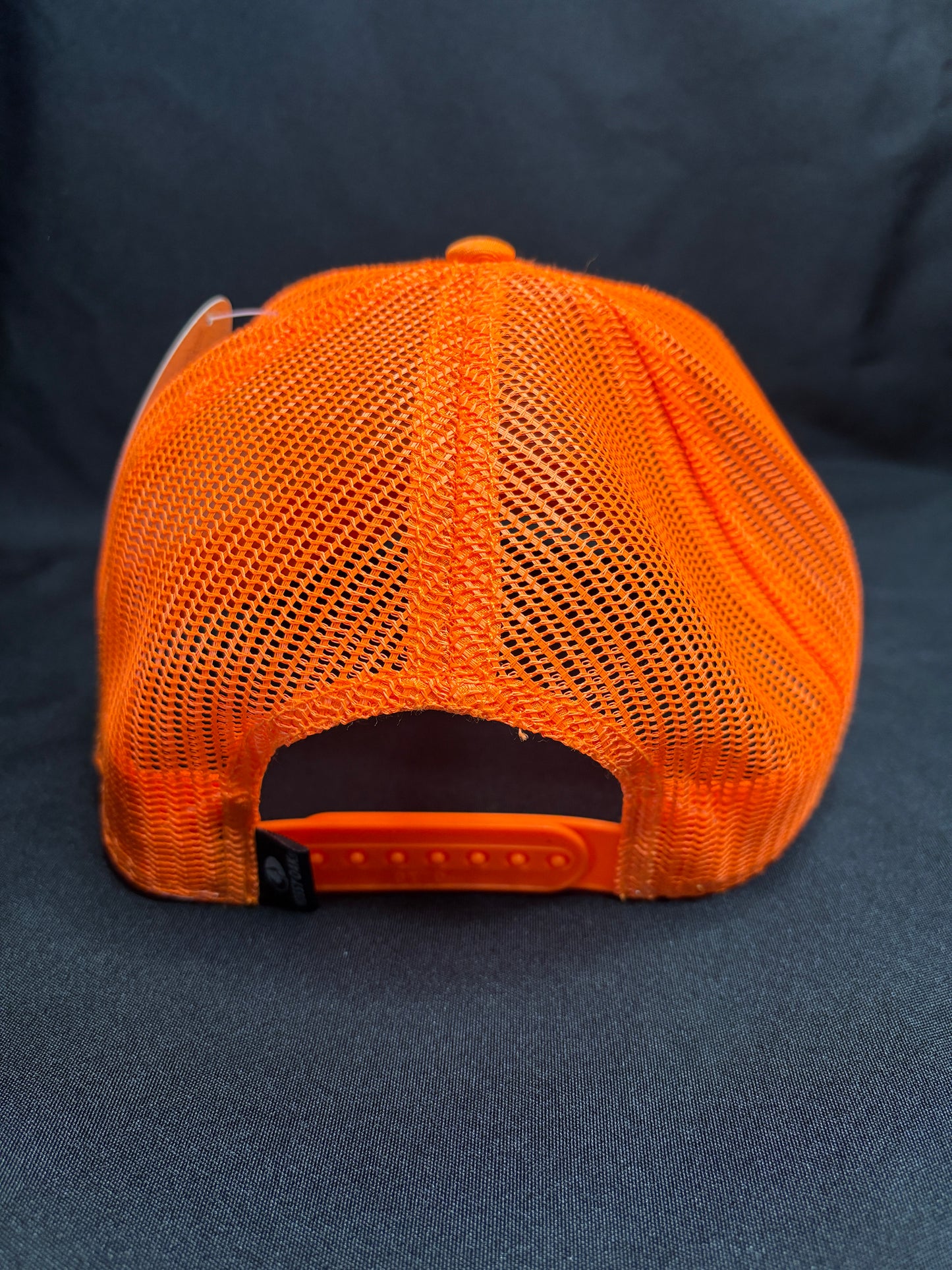 Mossy Oak Orange Camo Snapback with Mad Mick Skull Patch