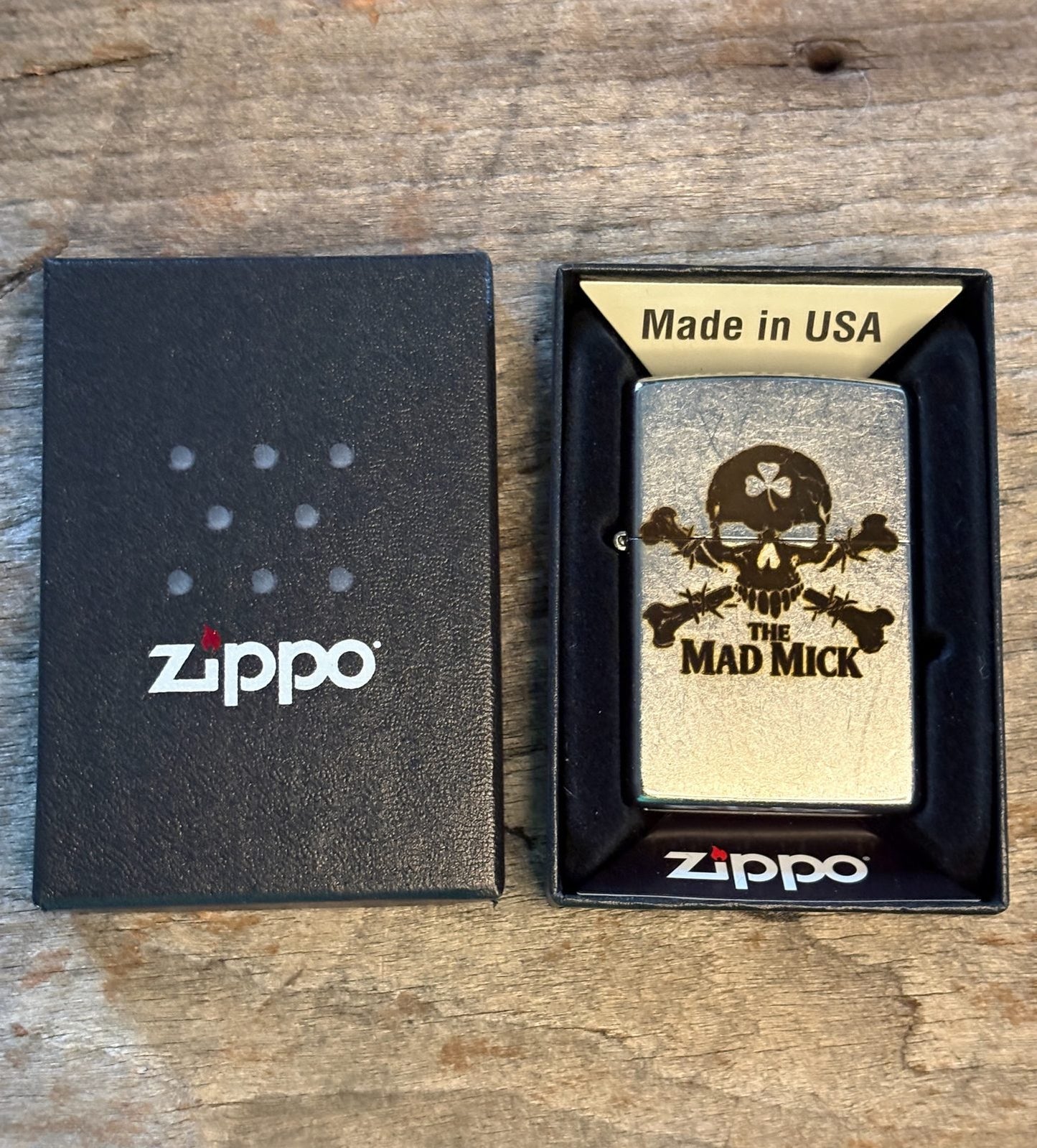 Mad Mick Chrome Skull & Crossbones Zippo