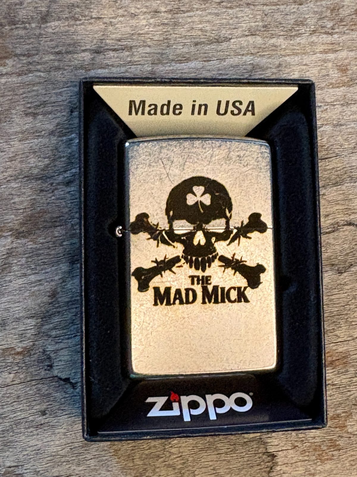 Mad Mick Chrome Skull & Crossbones Zippo