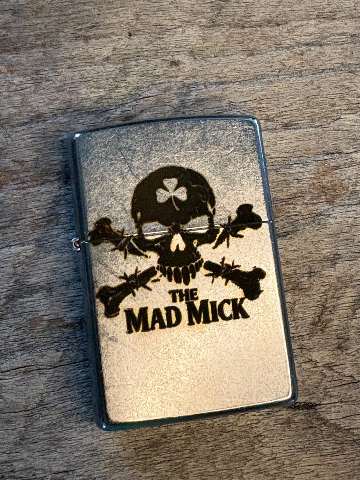 Mad Mick Chrome Skull & Crossbones Zippo