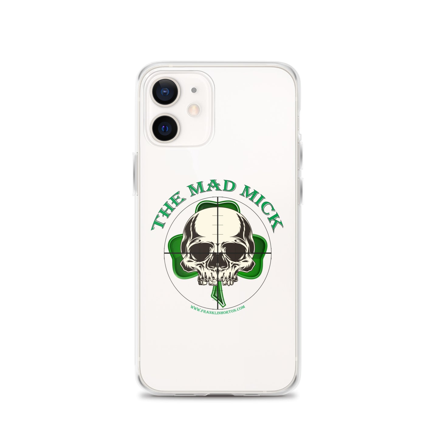 Mad Mick Skull and Shamrock Clear Case for iPhone®