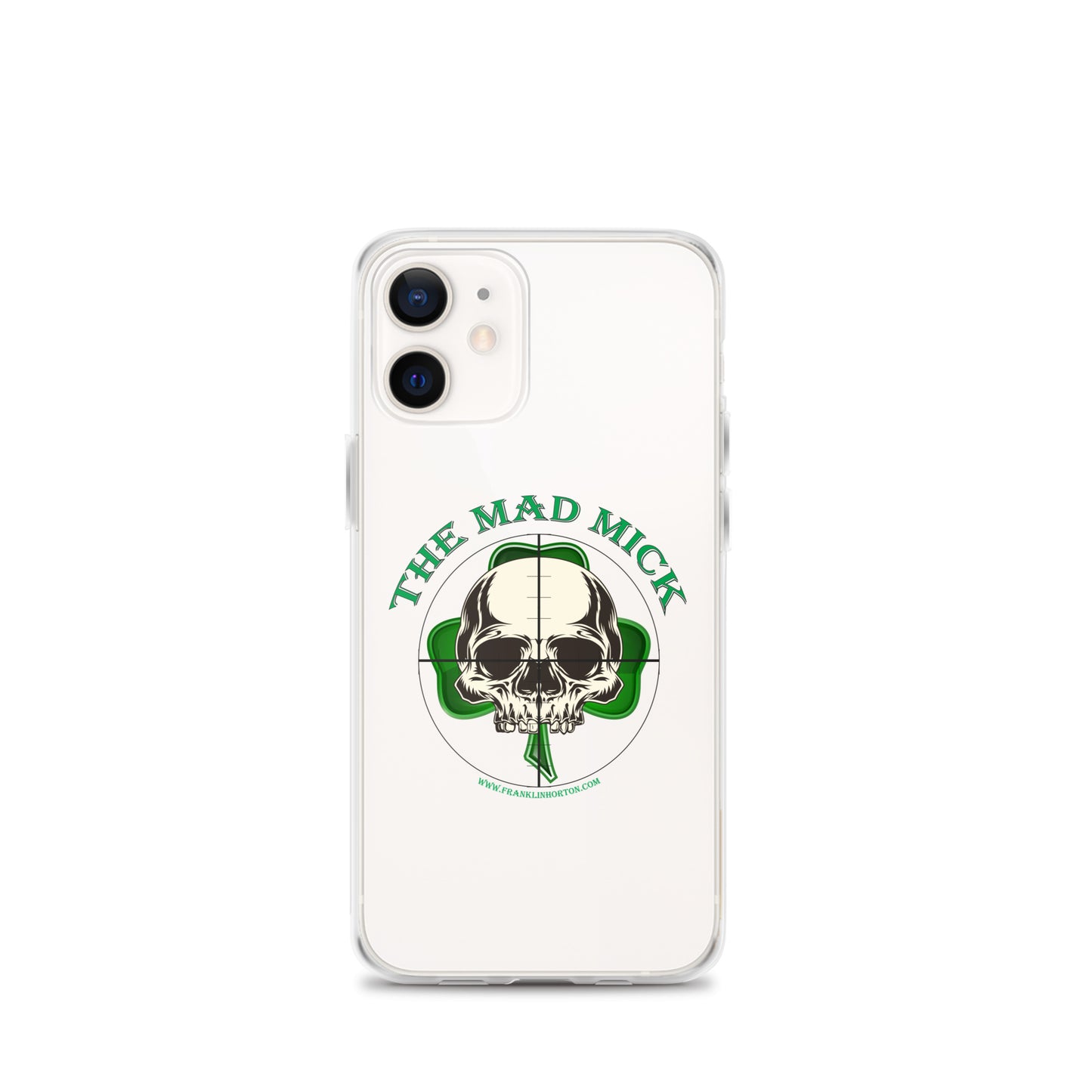 Mad Mick Skull and Shamrock Clear Case for iPhone®