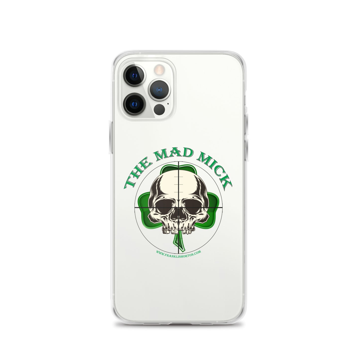 Mad Mick Skull and Shamrock Clear Case for iPhone®