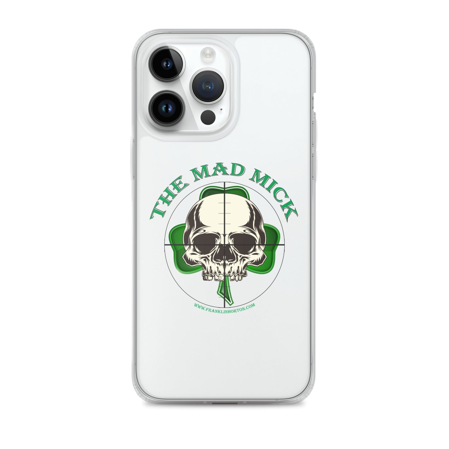 Mad Mick Skull and Shamrock Clear Case for iPhone®