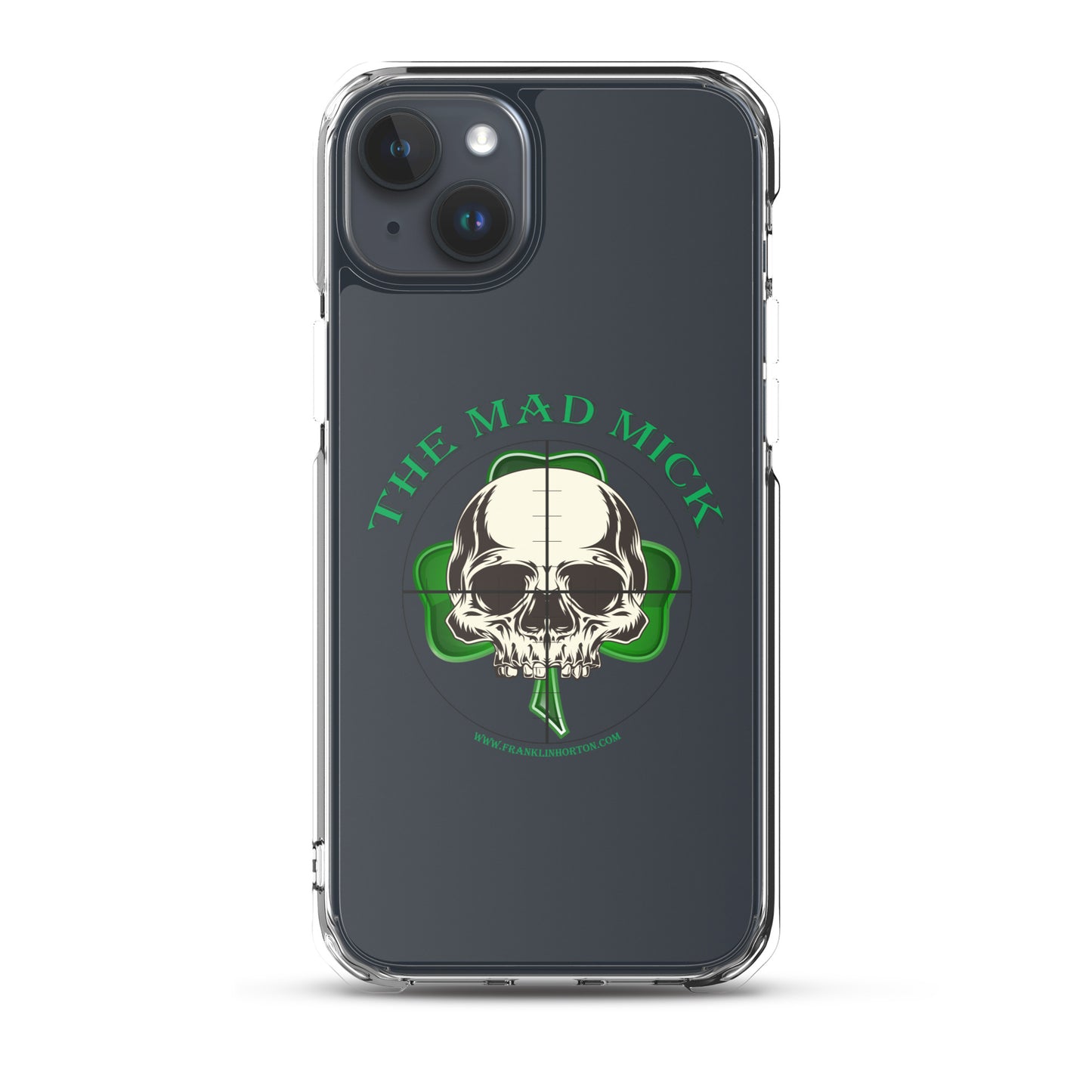 Mad Mick Skull and Shamrock Clear Case for iPhone®