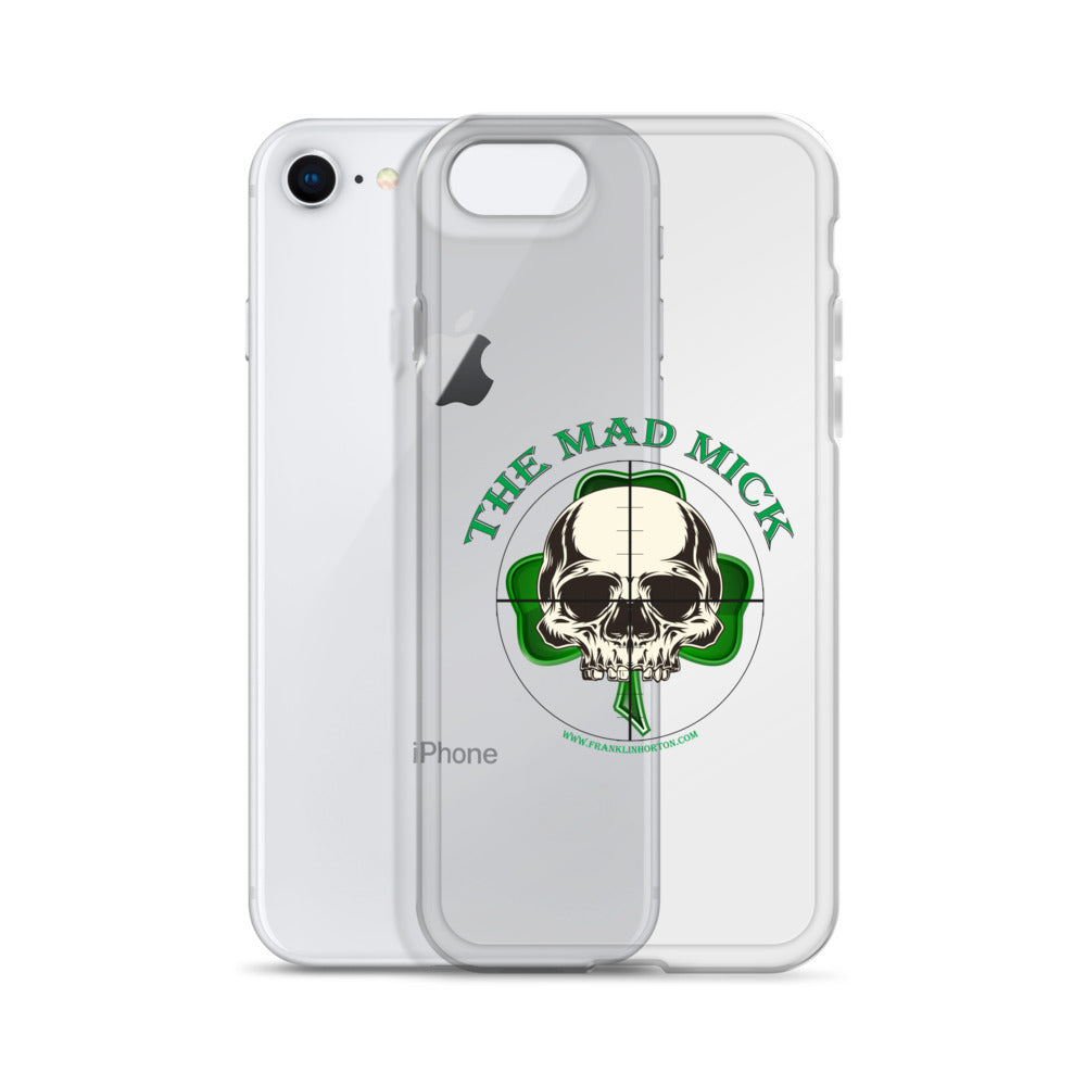 Mad Mick Skull and Shamrock Clear Case for iPhone®