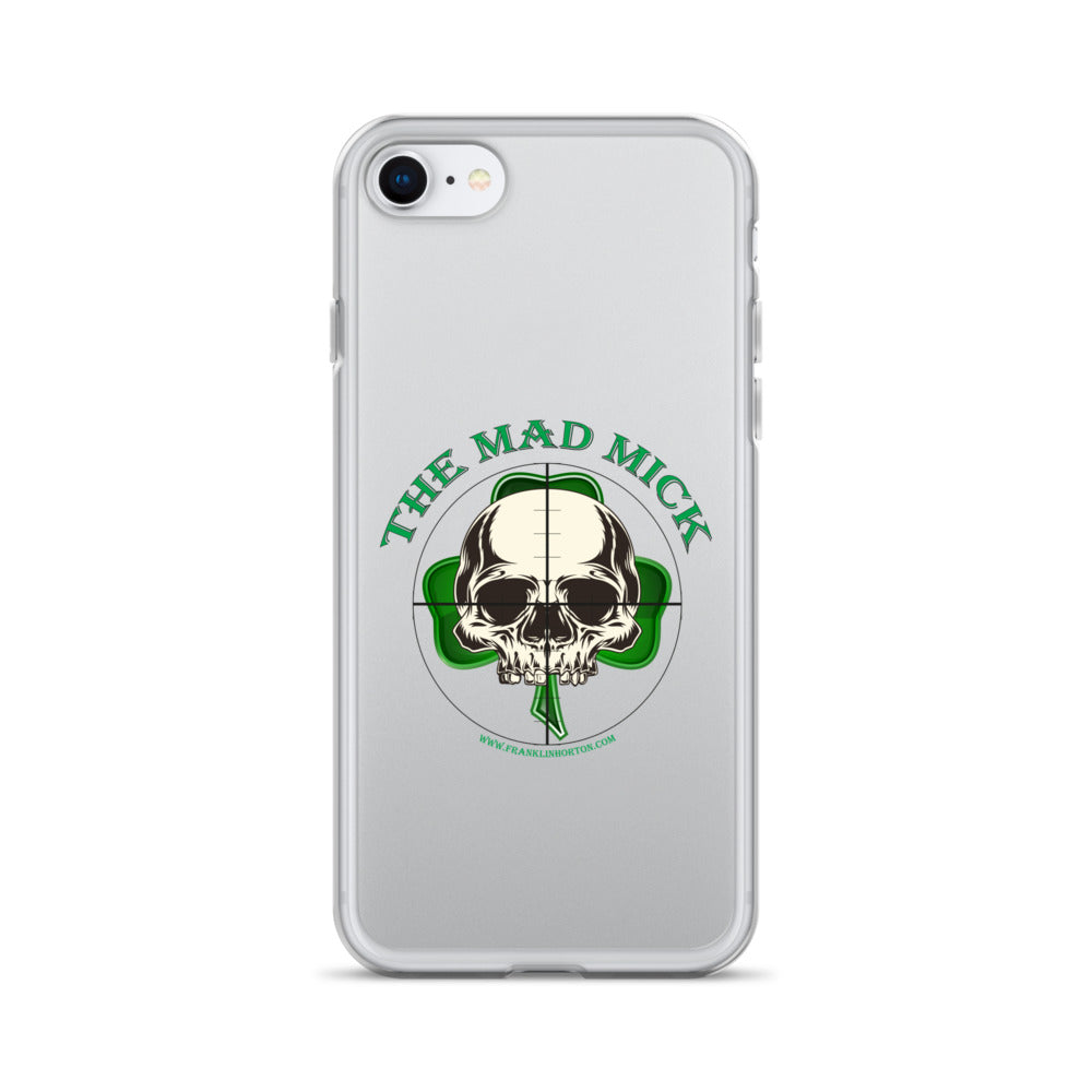 Mad Mick Skull and Shamrock Clear Case for iPhone®