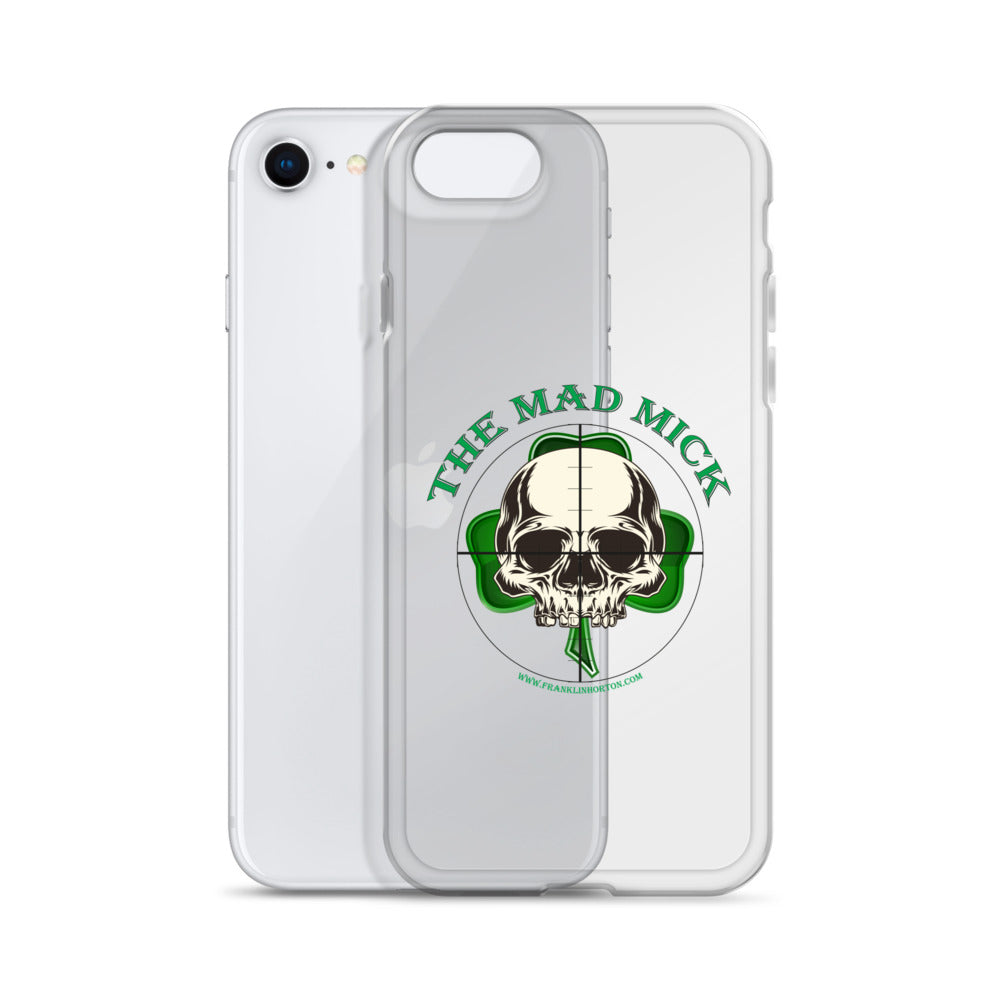 Mad Mick Skull and Shamrock Clear Case for iPhone®