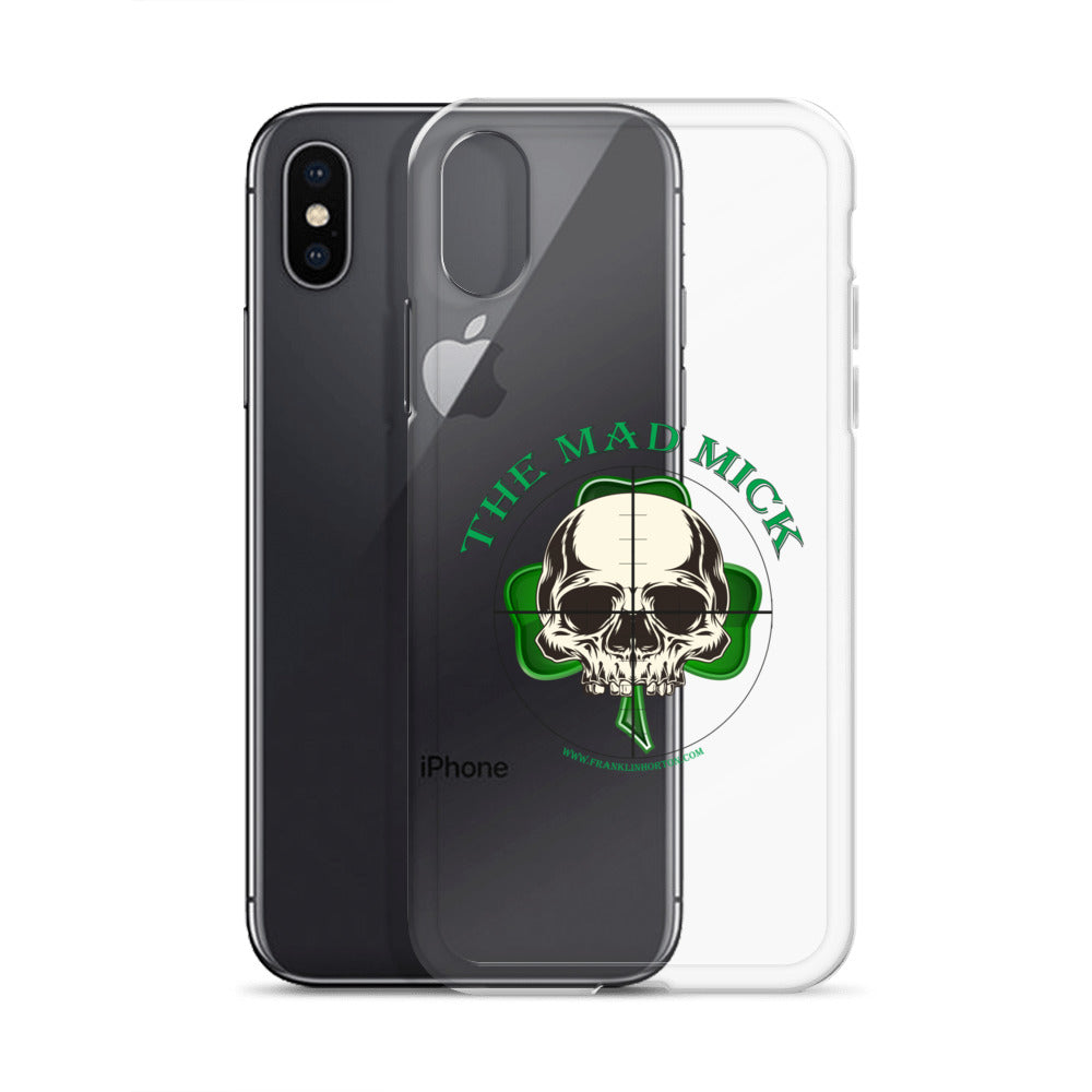 Mad Mick Skull and Shamrock Clear Case for iPhone®