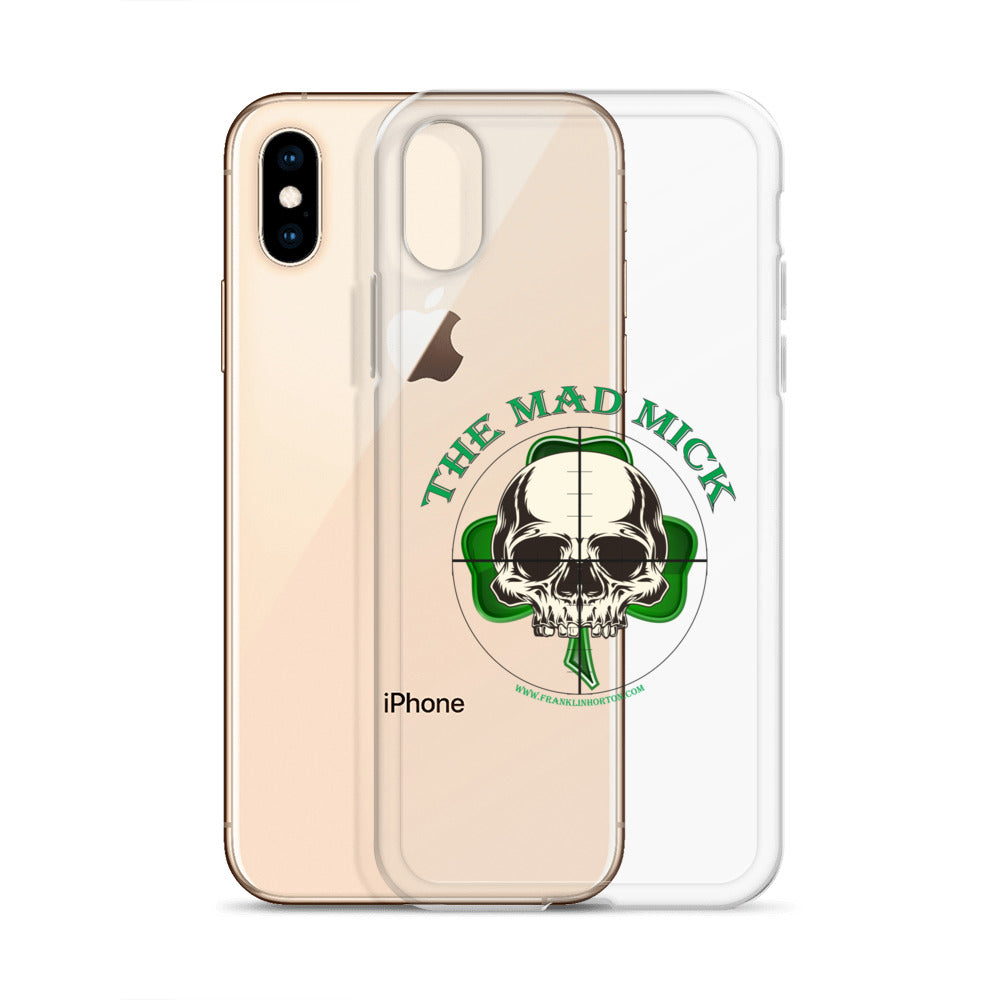 Mad Mick Skull and Shamrock Clear Case for iPhone®