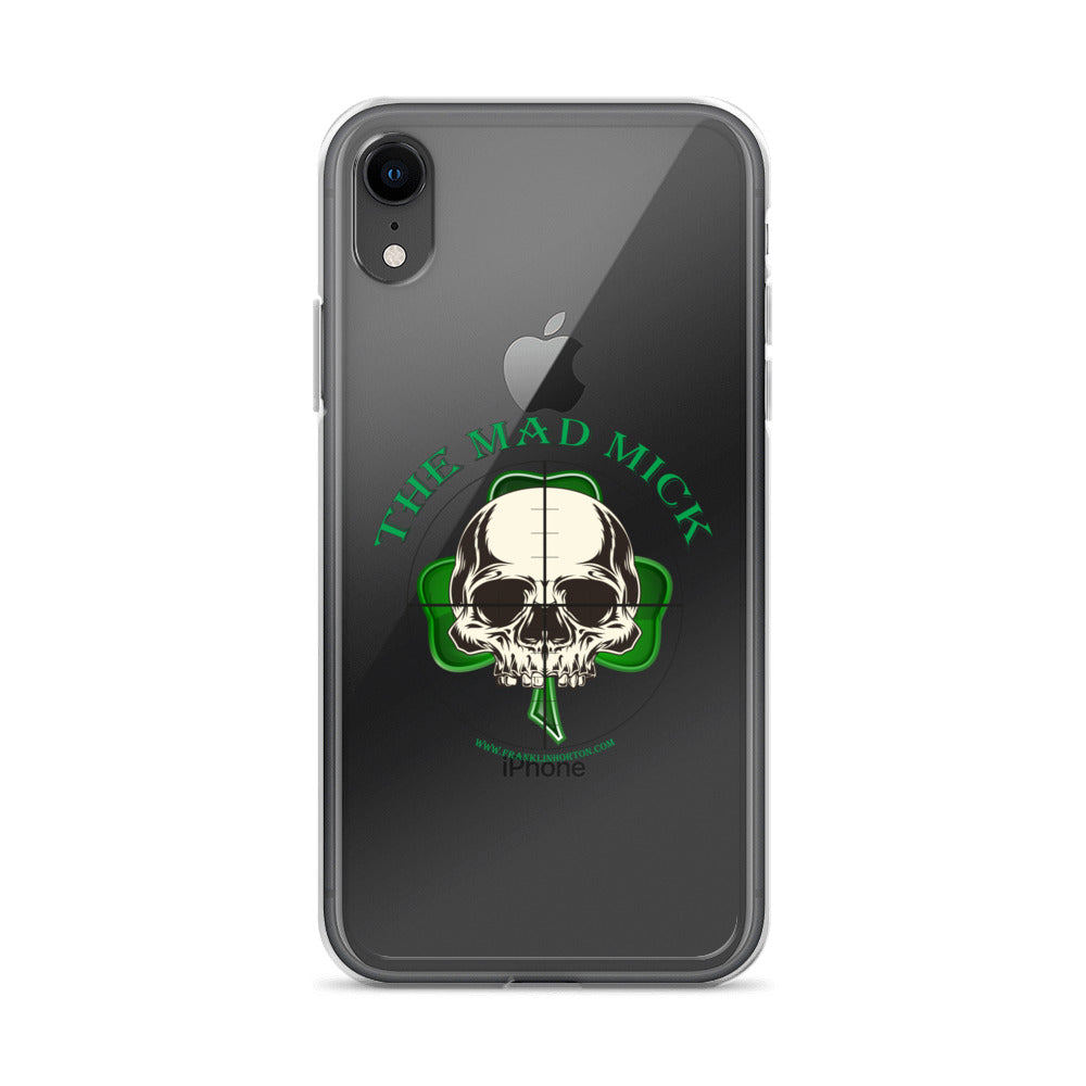 Mad Mick Skull and Shamrock Clear Case for iPhone®