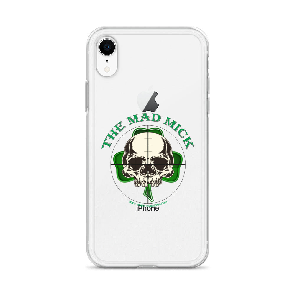 Mad Mick Skull and Shamrock Clear Case for iPhone®