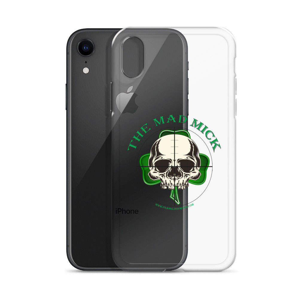 Mad Mick Skull and Shamrock Clear Case for iPhone®