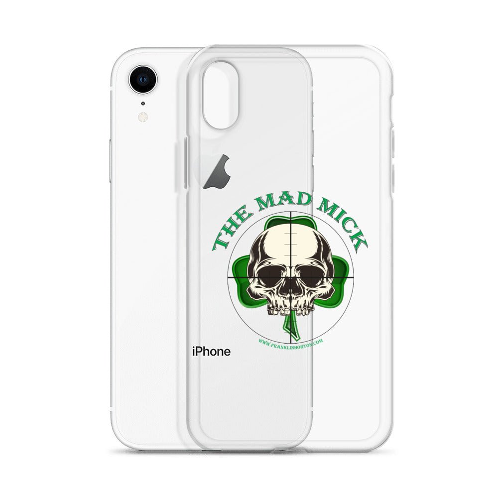 Mad Mick Skull and Shamrock Clear Case for iPhone®