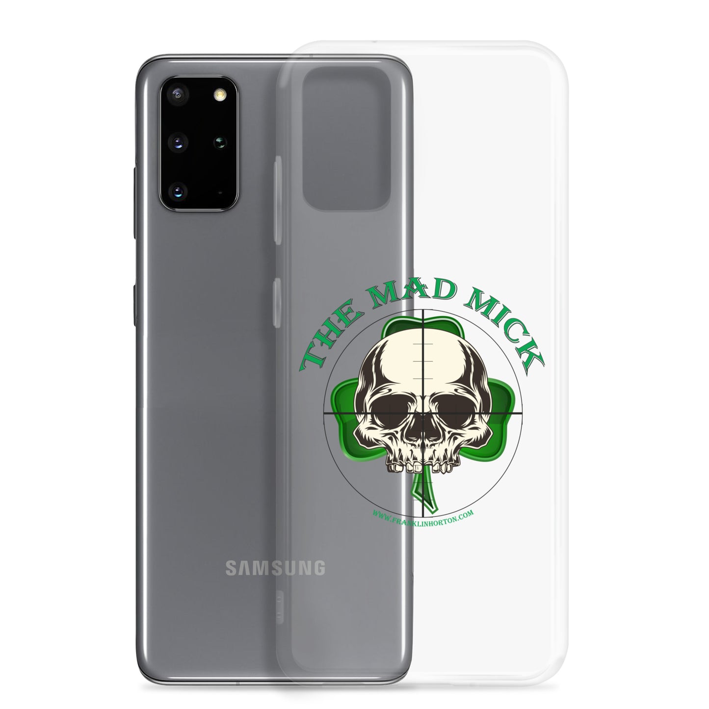 Mad Mick Skull and Shamrock Clear Case for Samsung®