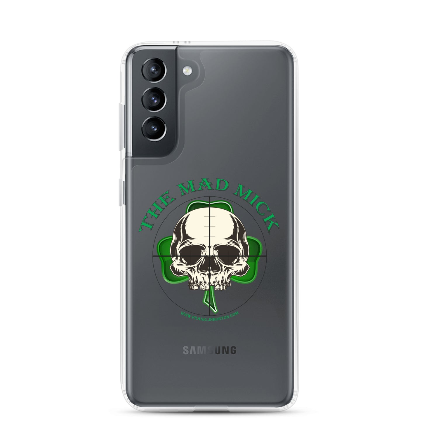 Mad Mick Skull and Shamrock Clear Case for Samsung®