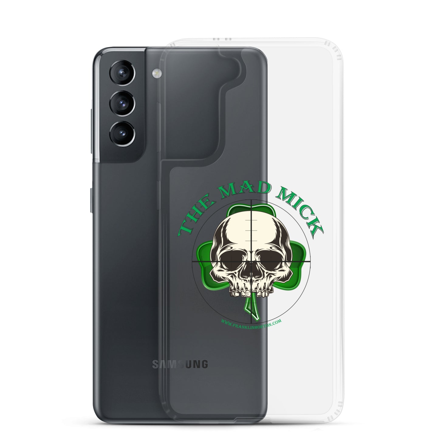 Mad Mick Skull and Shamrock Clear Case for Samsung®