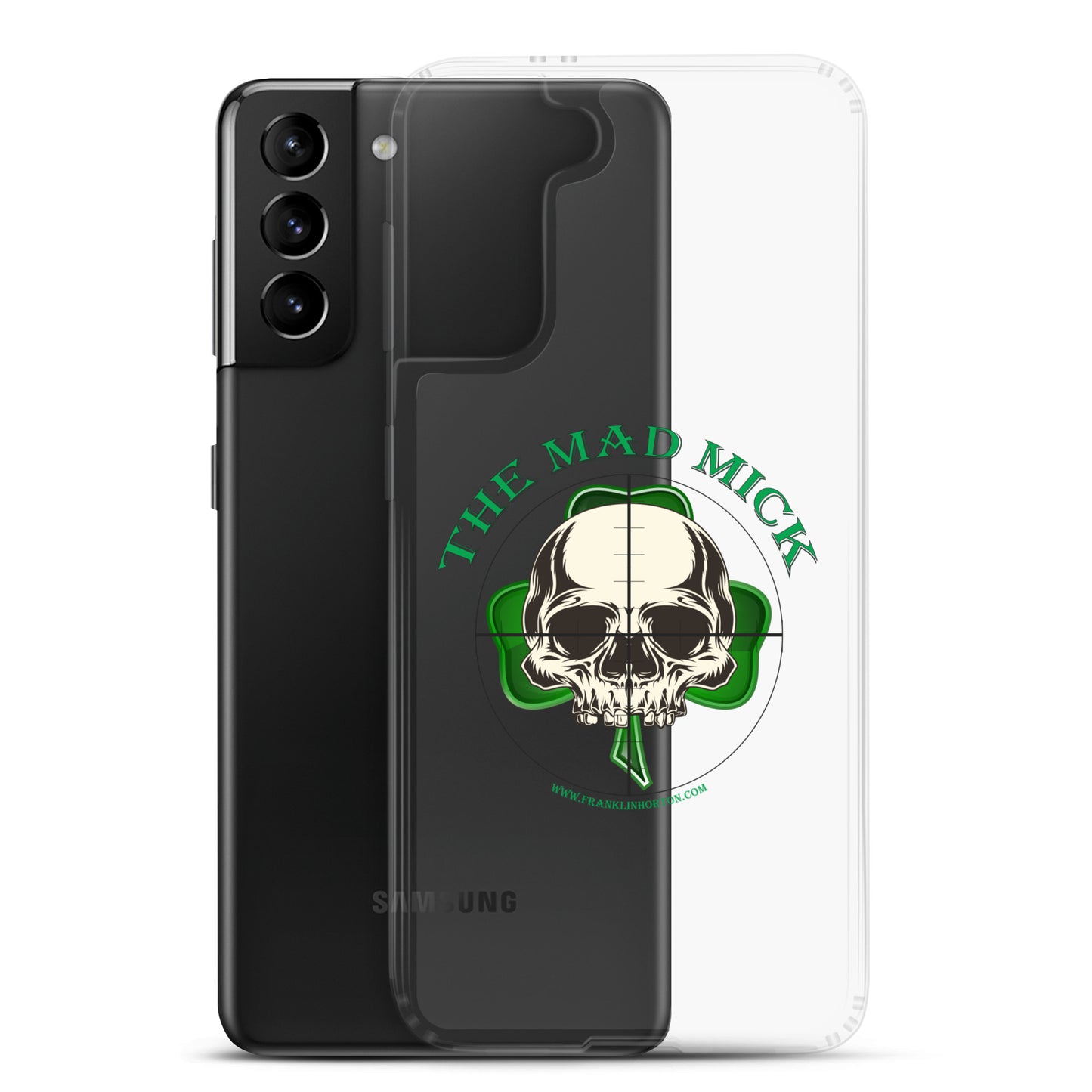 Mad Mick Skull and Shamrock Clear Case for Samsung®