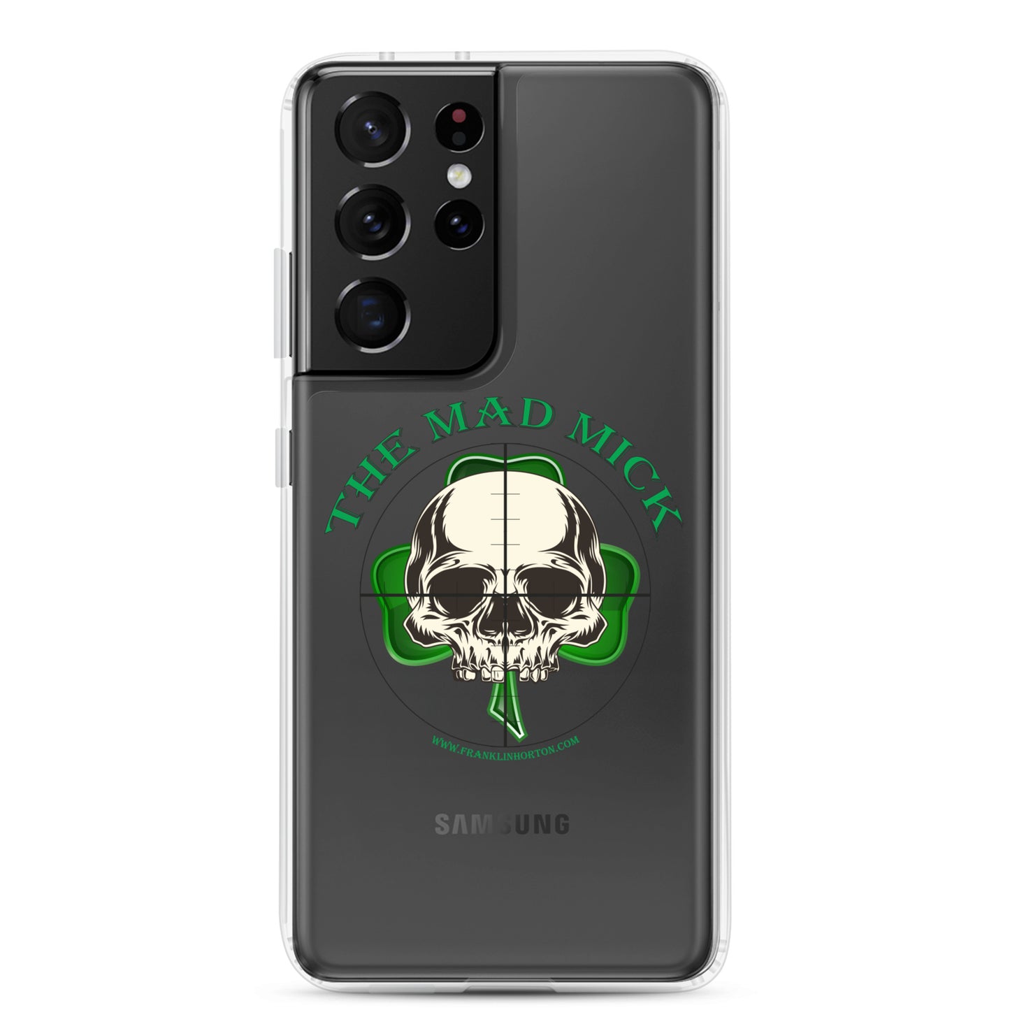 Mad Mick Skull and Shamrock Clear Case for Samsung®