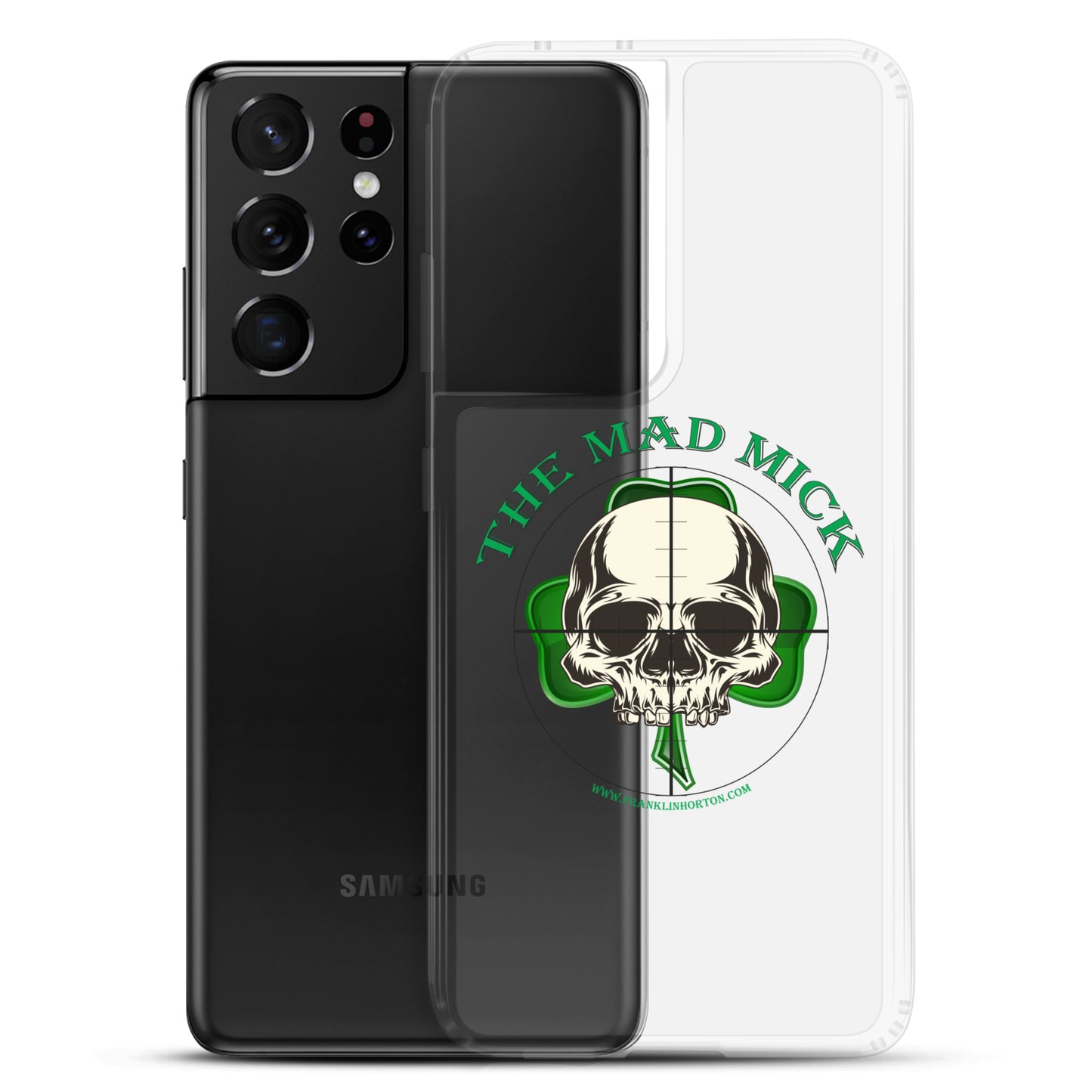 Mad Mick Skull and Shamrock Clear Case for Samsung®