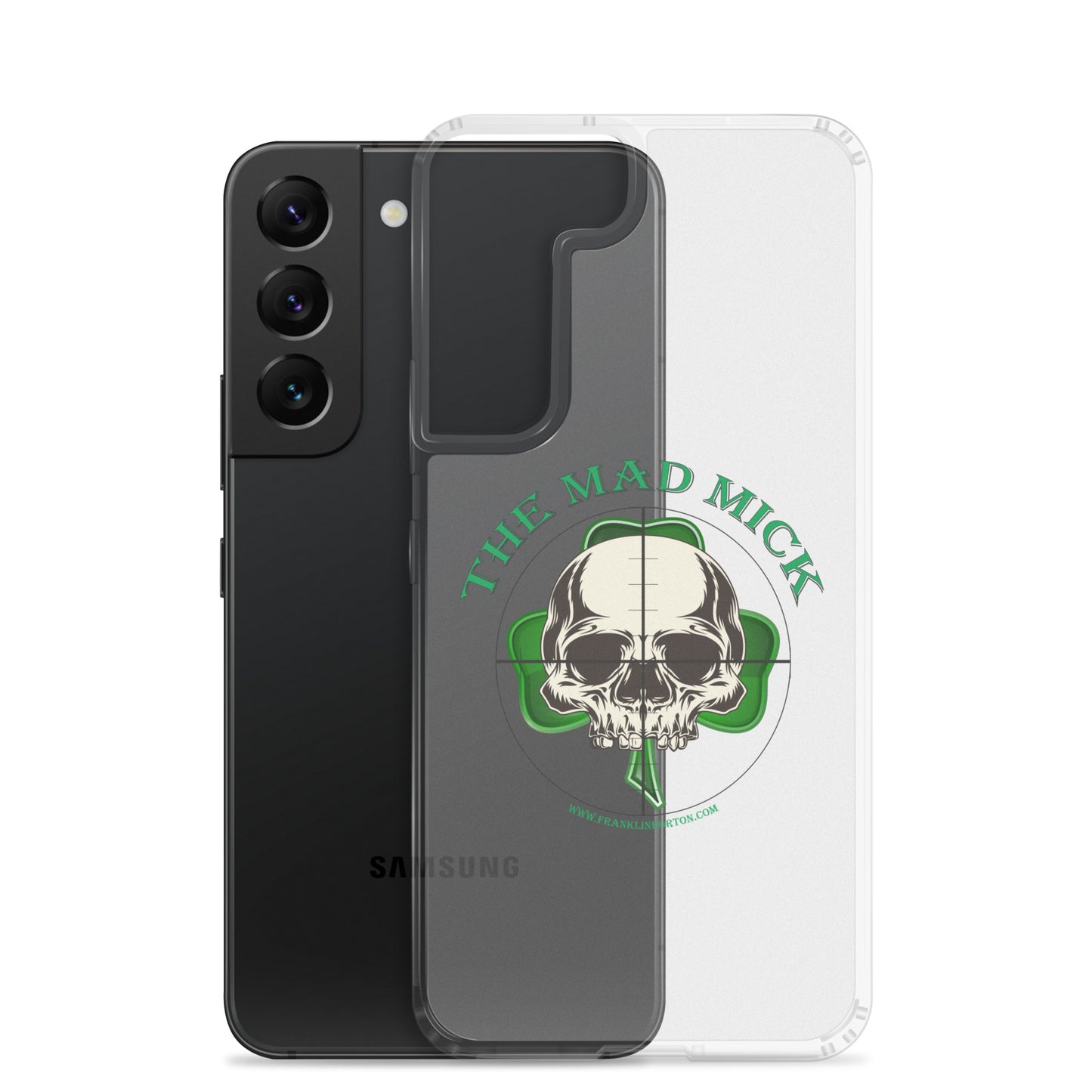 Mad Mick Skull and Shamrock Clear Case for Samsung®