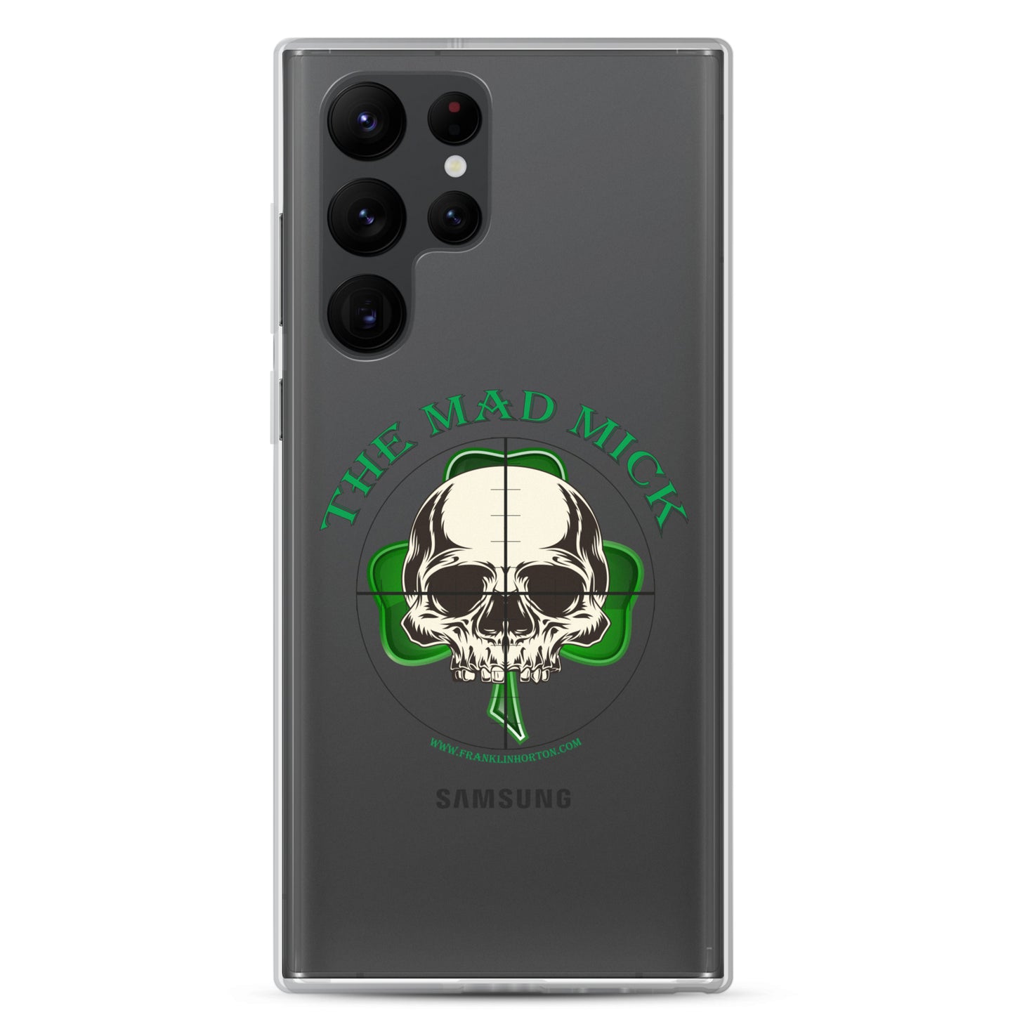 Mad Mick Skull and Shamrock Clear Case for Samsung®