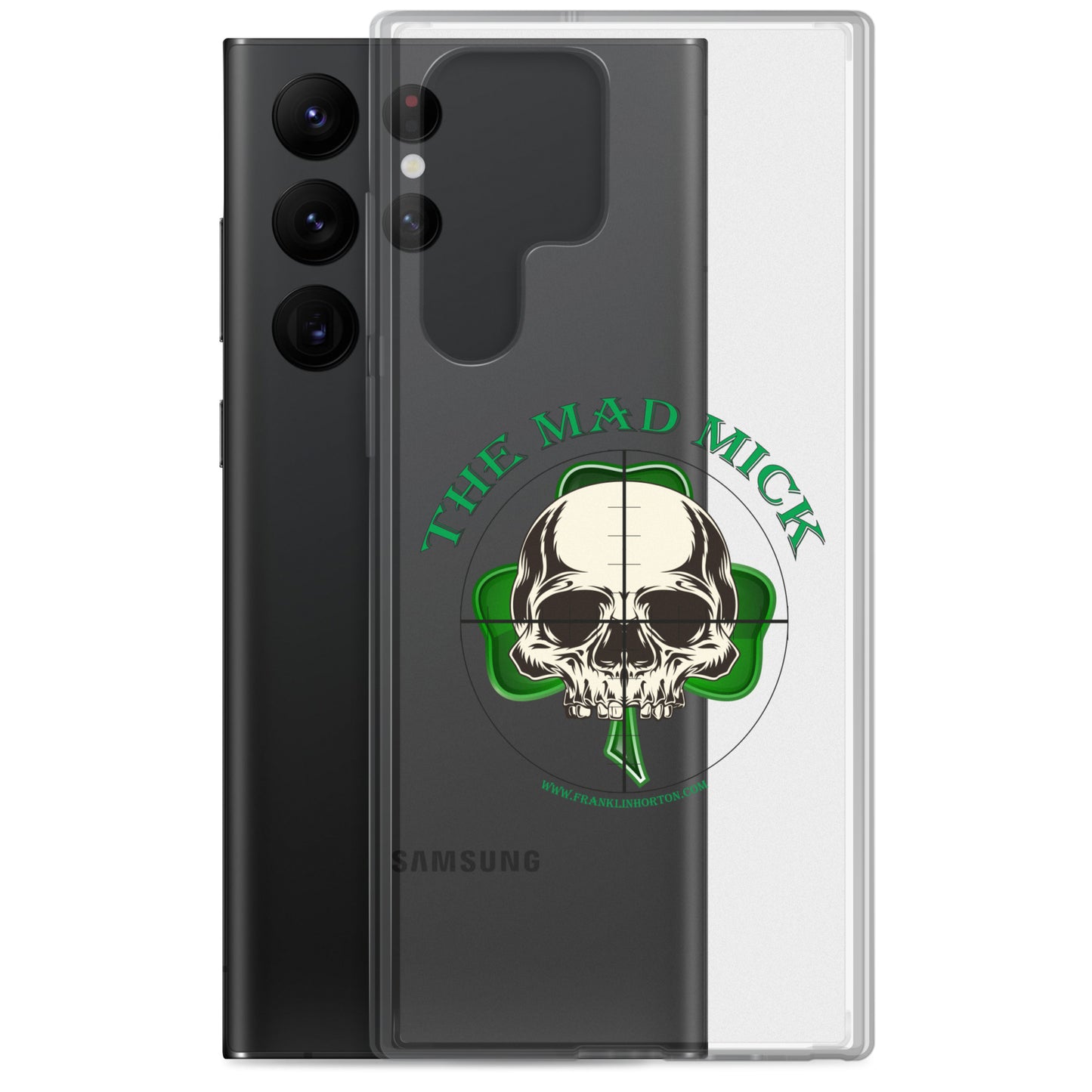 Mad Mick Skull and Shamrock Clear Case for Samsung®