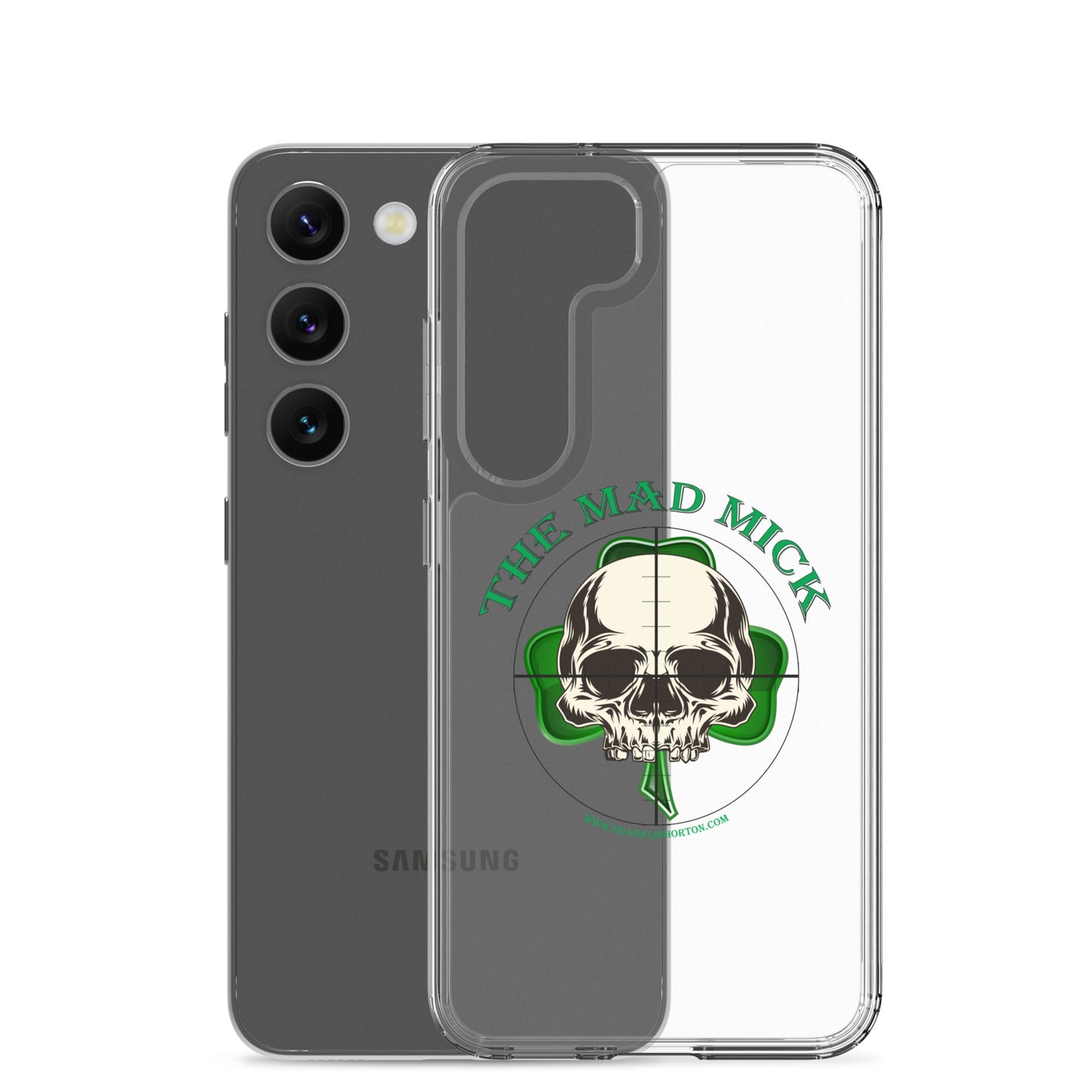 Mad Mick Skull and Shamrock Clear Case for Samsung®