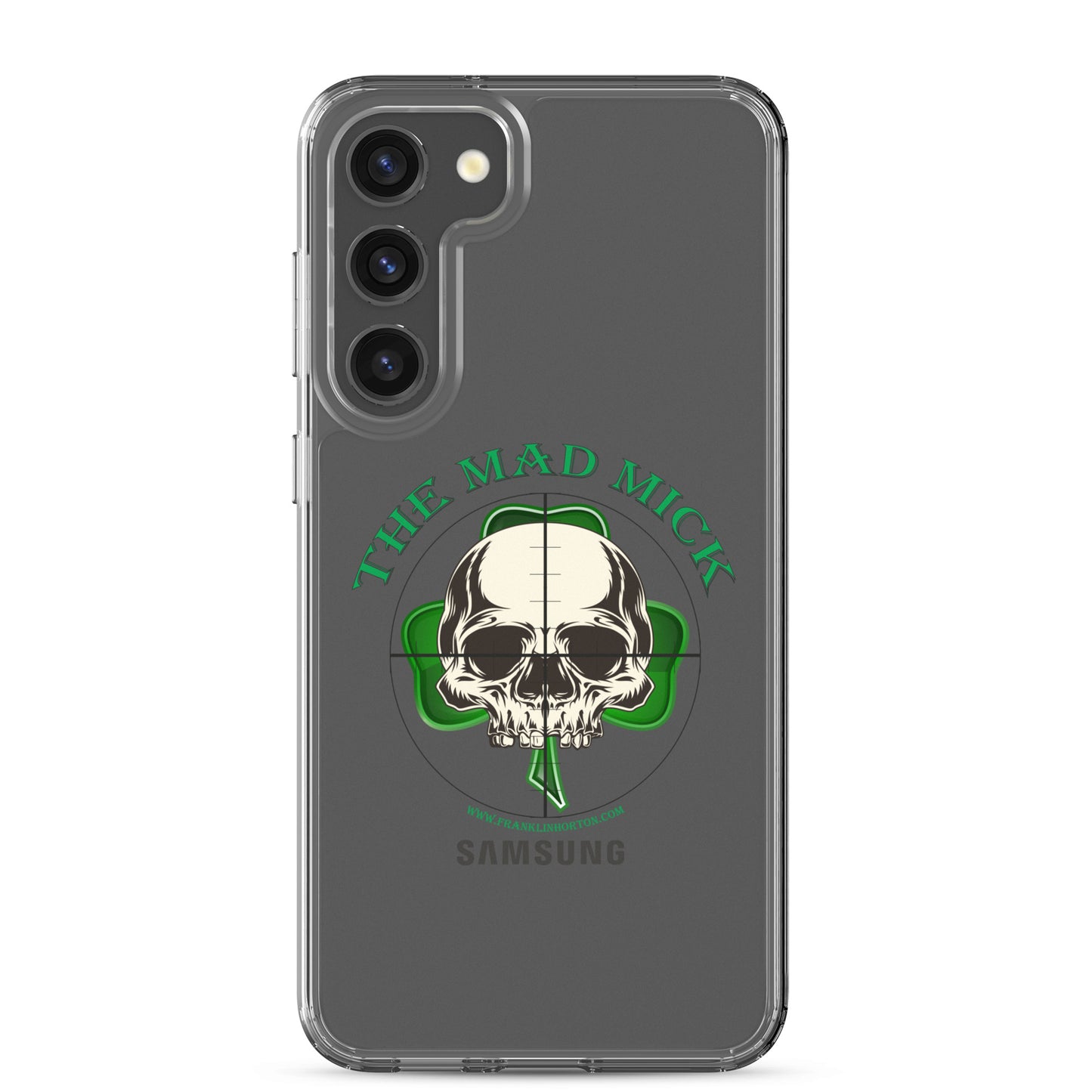 Mad Mick Skull and Shamrock Clear Case for Samsung®