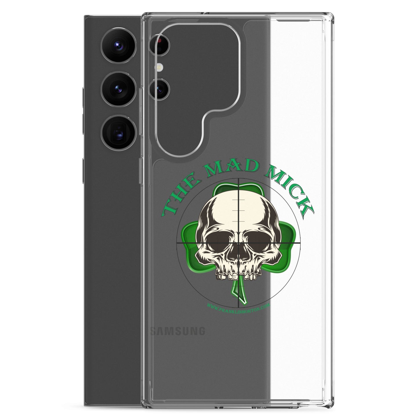 Mad Mick Skull and Shamrock Clear Case for Samsung®