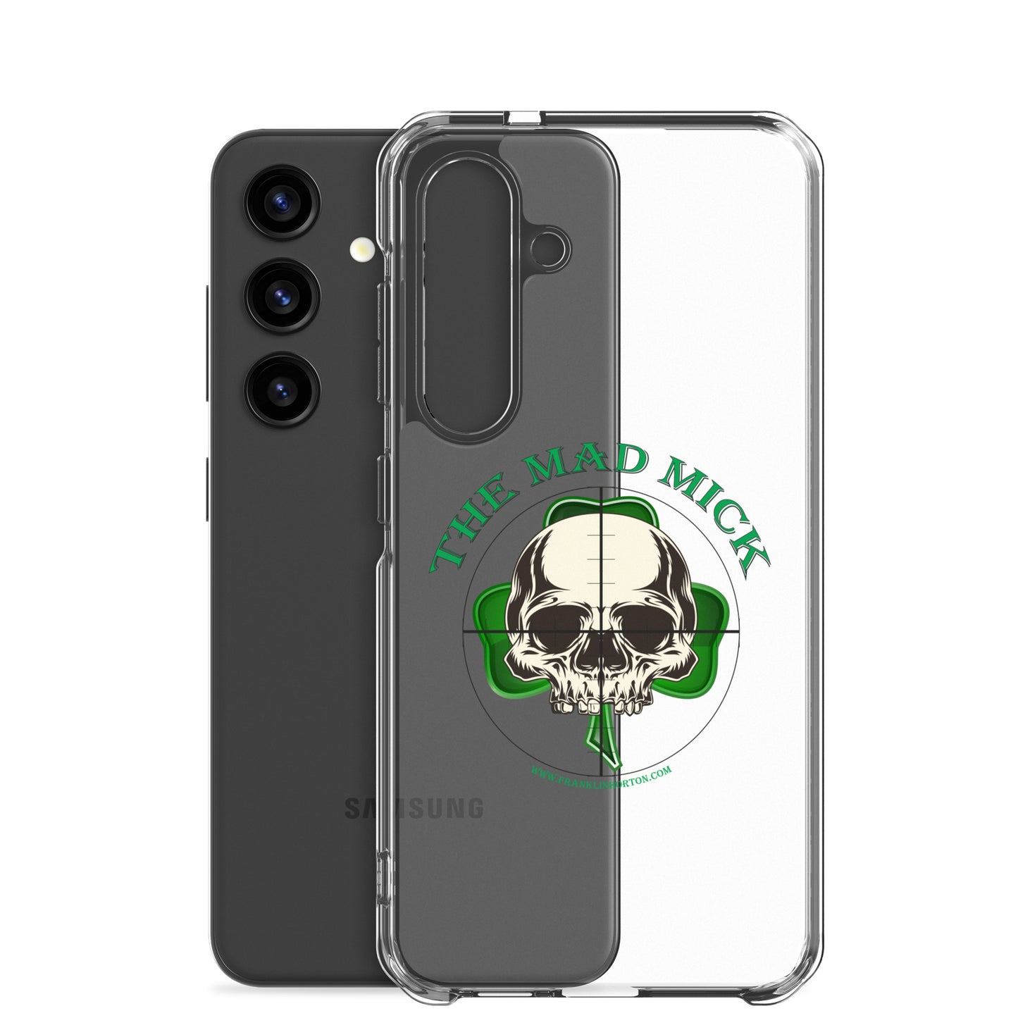 Mad Mick Skull and Shamrock Clear Case for Samsung®