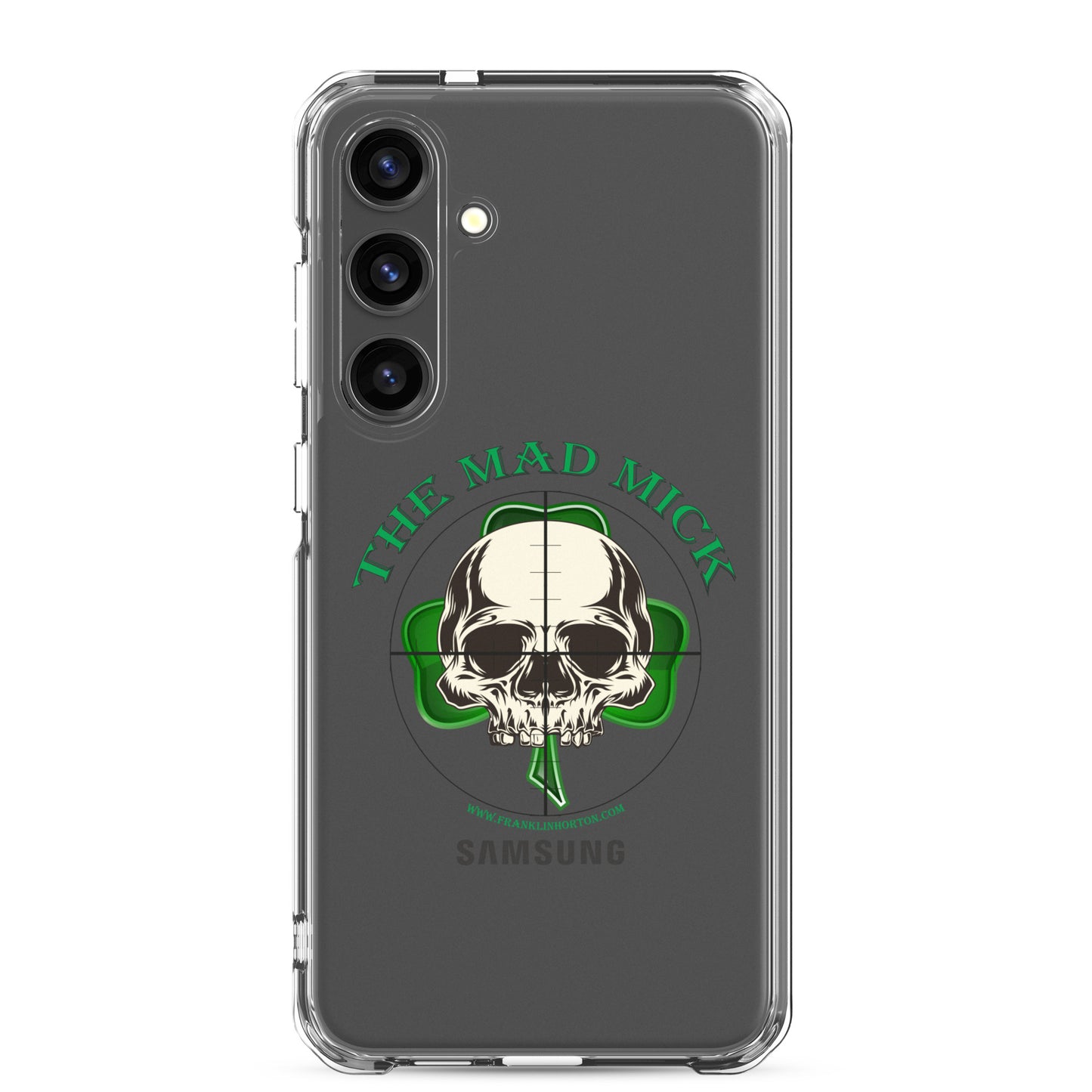 Mad Mick Skull and Shamrock Clear Case for Samsung®