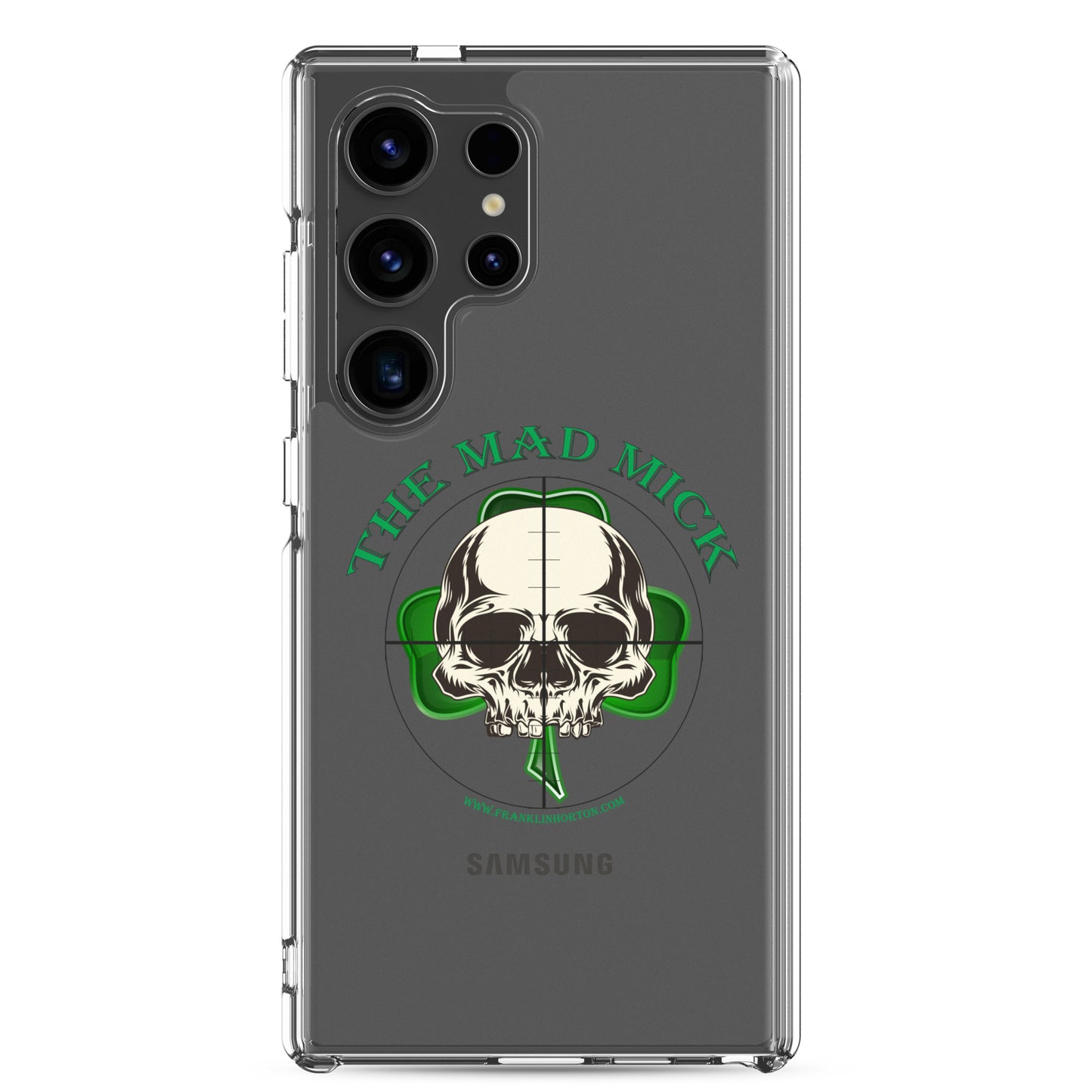 Mad Mick Skull and Shamrock Clear Case for Samsung®