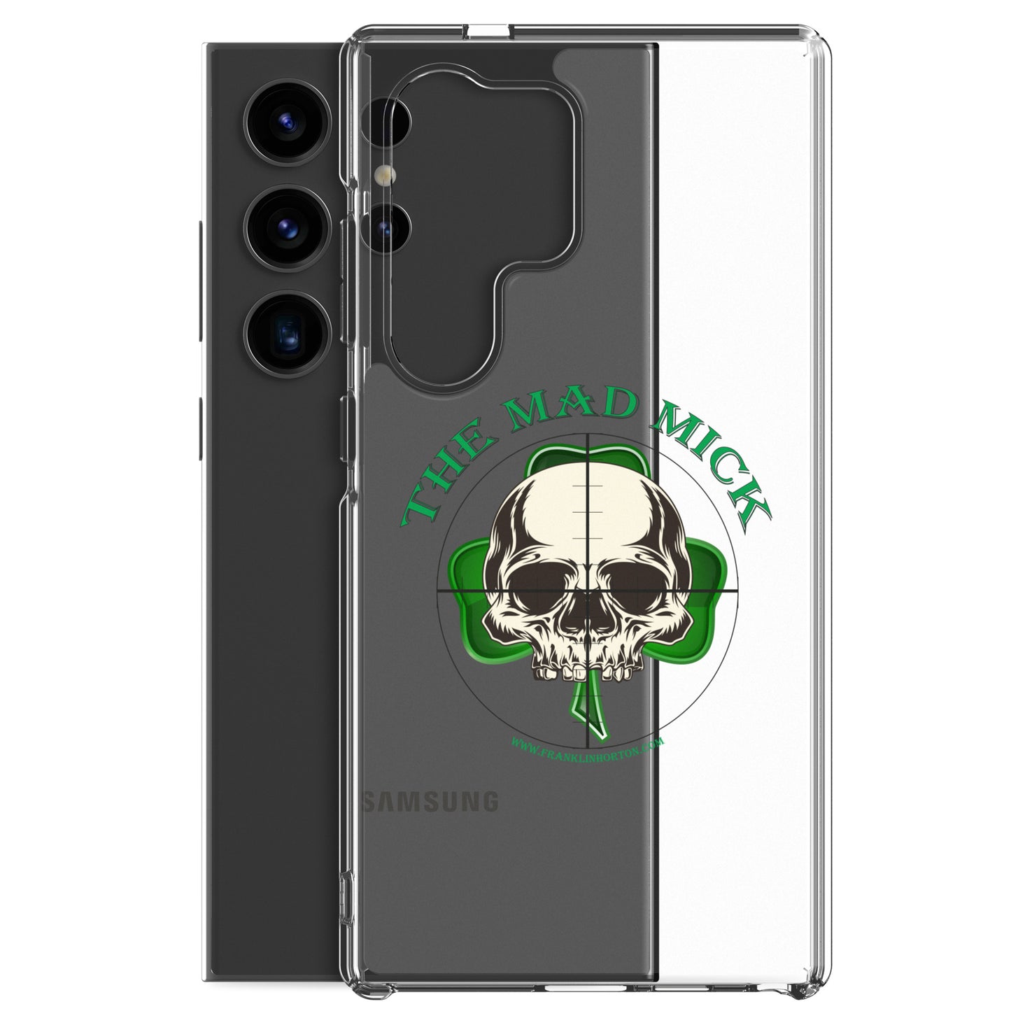 Mad Mick Skull and Shamrock Clear Case for Samsung®