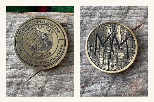 Conor Maguire Welding Circle Logo Challenge Coin