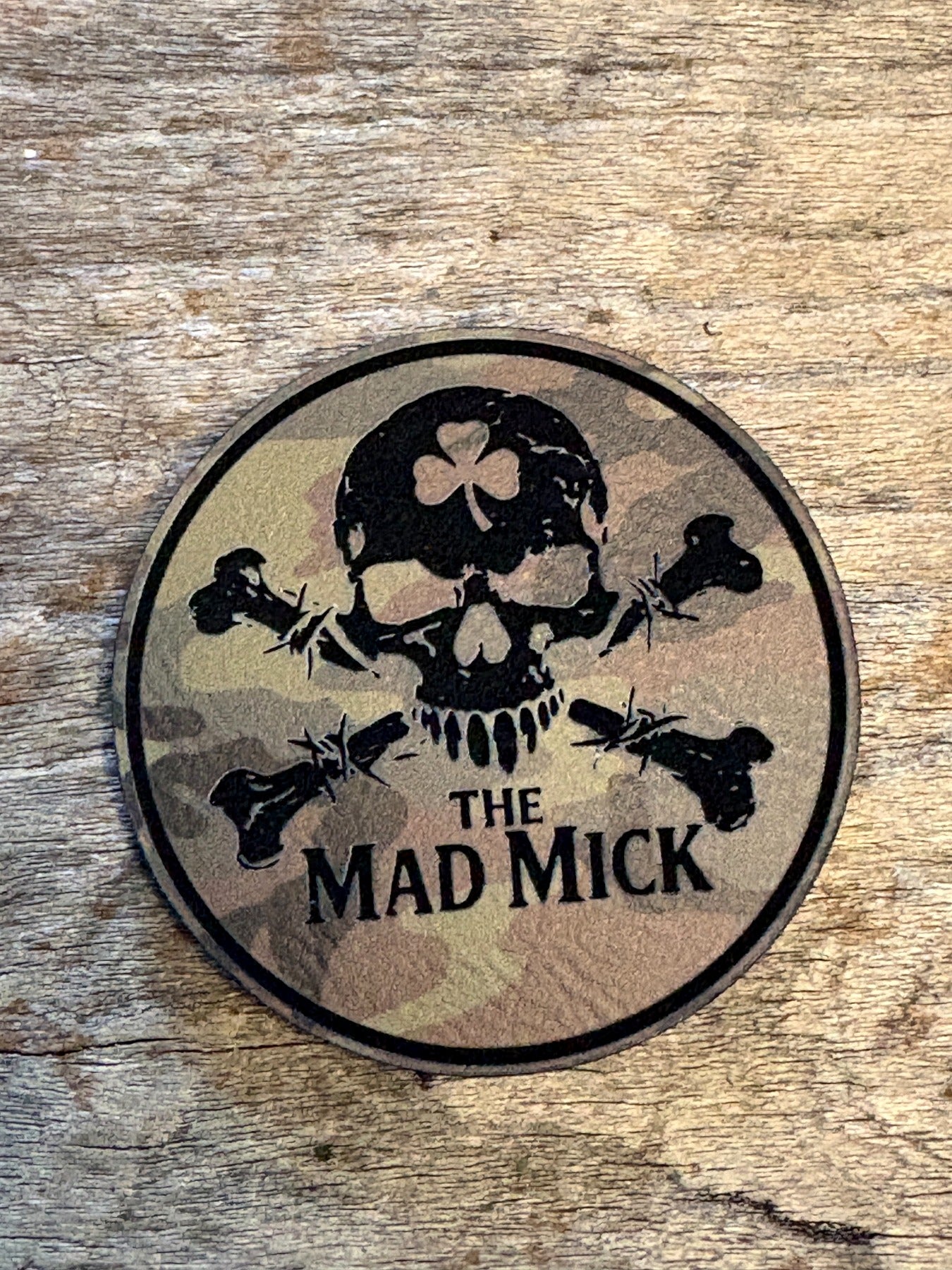 Mad Mick Skull & Crossbones Morale Patch
