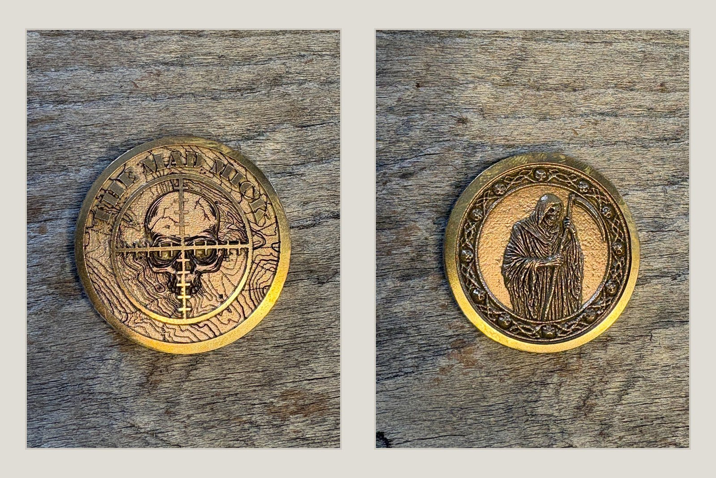 Mad Mick Reaper Coin With Raised Crosshairs